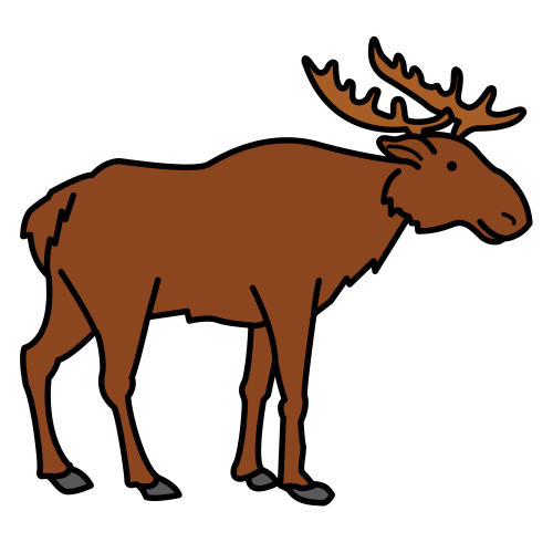 free clip art cartoon moose - photo #50